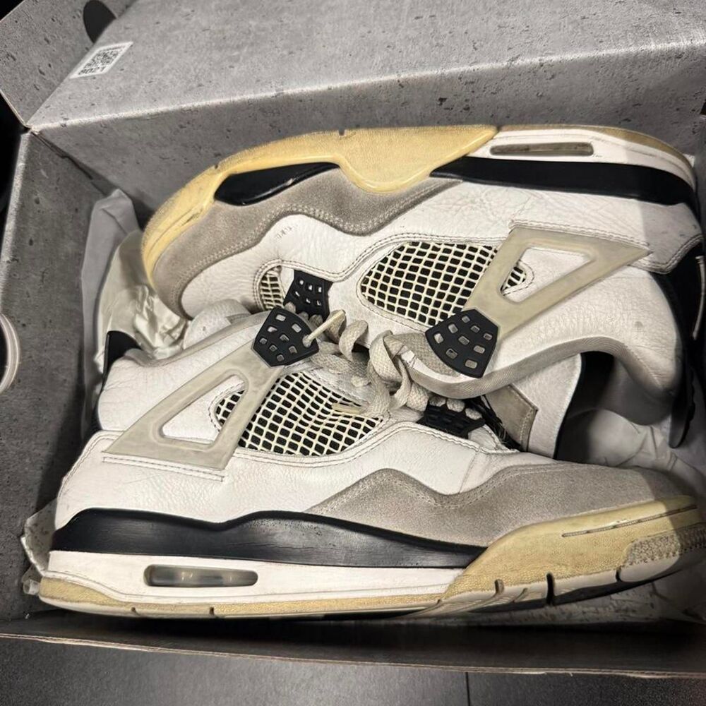 Jordan Men's Grey and White Trainers - Picture 7 of 8